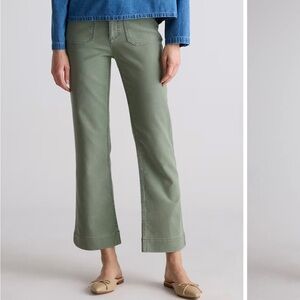 Quince french terry wide leg in green